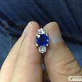 2ct sapphire kashmir nte gubelin