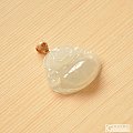 冰种饱满干净佛公吊坠（镶嵌18K金扣） 天然A货翡翠