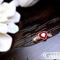 【RBG 定制欣赏】心形无烧鸽血红戒指，简单有层次