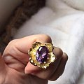 推荐超大超美一枚的极品紫水晶戒指