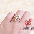18K钻石戒指镶嵌加工定制