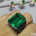 香港珠宝设计师 世纪超级大20.02ct 祖母绿 强荧光戒指 具收藏价值