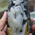 和田白玉【玉友园】946克“贵妃醉酒”------杨中伟作品