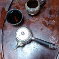 大家都来喝喝茶吧，专用银壶烧水泡的高端普洱茶！