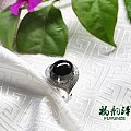 【福韵泽】缅甸A货天然冰种黄翡墨翠戒指 女款 18K金