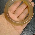 转三只原色无高温无染色的圆条玛瑙玉髓镯子