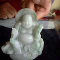 刚抛光的佛公摆件，欢迎各位来点评，尺寸高12CM，宽9CM，厚5CM