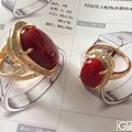 【比辉珠宝镶嵌】红珊瑚18K黄镶嵌