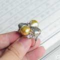 【P.Z 珠宝】 韩国设计师设计款 巴洛克异形海水珍珠 配蓝宝石钻石