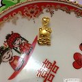 硬金LOVE KT猫吊坠