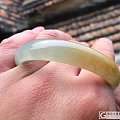 (A货)--双色（黄+绿--晴水色加鸡油黄）53MM圈口