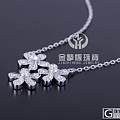 金挚恒珠宝：18K0.36CT 花形钻石一体吊坠（现货）