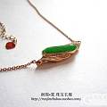 设计新品——冰种正阳绿翡翠锁骨链