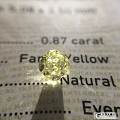 【GIA黄钻现货】 0.87ct Fancy Yellow VVS2 G G...