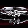 白18k金钻石戒指女戒男戒结婚求婚戒指 K金钻戒情侣钻戒