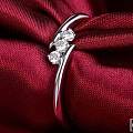 白18k金钻石戒指女戒男戒结婚求婚戒指 K金钻戒情侣钻戒