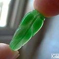 【缅甸翡翠A货】-满绿叶子061908