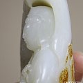 和田白玉【玉友园】387克“荷叶观音”