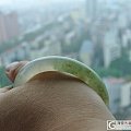 翡翠(A货)----起光圆条53MM圈口
