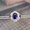 超美的，斯里兰卡蓝宝石18K金戒指！