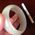 转清新细致的和田玉白玉手镯