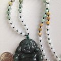 油青翡翠坠子请大家帮忙估价