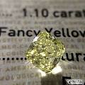 【GIA黄钻现货】1.10ct Fancy Yellow VVS1 VG V...