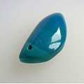 美丽的蓝色小美人鱼之硅化孔雀石（凤凰石Chrysocolla）