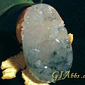 冰种飘花 貔貅戏珠如意 A货 挂件 送证书（880元）