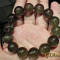 天然精品冰种绿发晶顺发手串17mm！