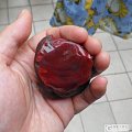 明价 一贴多物 凉山南红 精品级玫瑰红美姑料 巧雕 守株待兔摆件