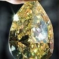敦展出110克拉最大金黄色梨形钻石，实在太美了！！