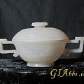 上一件谷紋白玉蓋碗