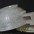 上一件谷紋白玉蓋碗