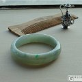 翡翠(A货)--鸭蛋绿--60MM圈口