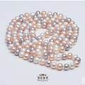 【缤美珍珠】：天然珍珠毛衣链 缤纷混色款