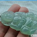 ～～～～～翡翠(A货)----木那（雪花棉）--大观音