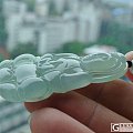 ～～～～～翡翠(A货)----木那（雪花棉）--大观音