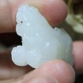 和田白玉【玉友园】24.8克小白貔貅