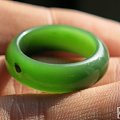 俄碧20mm手串，925银戒指，冰底阳绿戒指