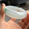 【琢玉居】两条种好水足白底青手镯