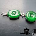 【无艳·扉玥】11.1.镶品钻起光冰绿怀古坠和冰种满绿双怀古耳坠