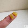 ————鸡油黄翡，葫芦一对————【凤灵翡翠】