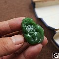 【琳琅轩】和田玉 俄料碧玉 荷花 早有蜻蜓立上头 挂件吊坠