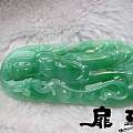 【无艳·扉玥】9.30 大师雕满绿老种观音牌及心形天鹅胸针