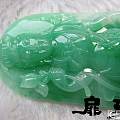 【无艳·扉玥】9.30 大师雕满绿老种观音牌及心形天鹅胸针