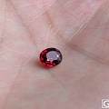 火彩颜色极佳 天然无处理 顶级缅甸红宝色尖晶石 1.22ct 全净璀璨