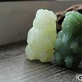 【金多多】碧玉粉青石虫兽