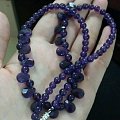 浓郁紫晶项链