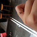 晋豪镶嵌2013-5-21 18K玫瑰金镶嵌素金字母戒指